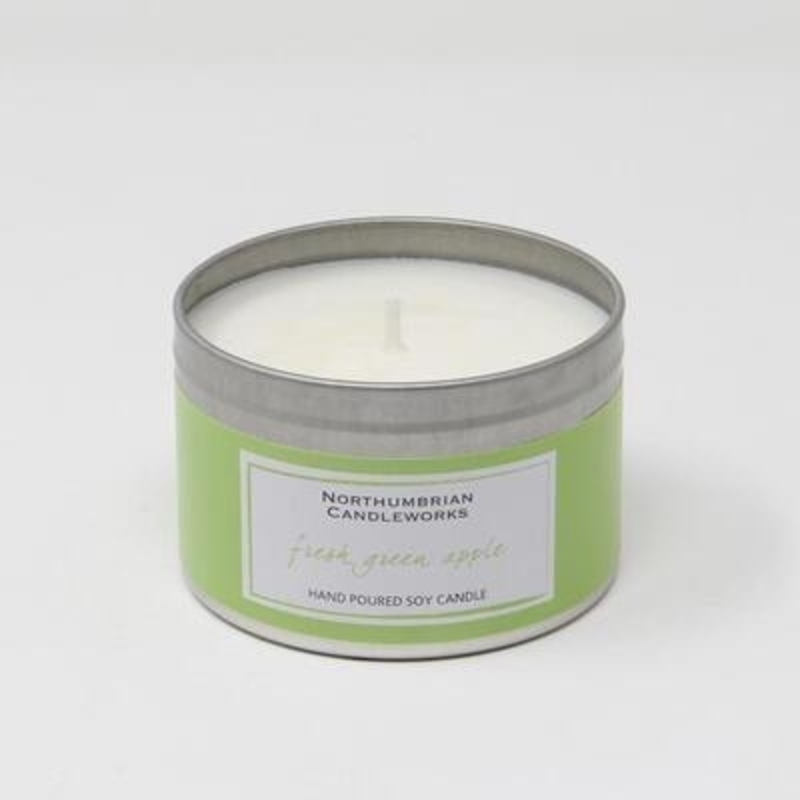 Enjoy the cool clean crisp scent of the humble fresh green apple. Just like a Granny Smith this fragrance is carefully combined to create a fruity yet floral fragrance. This Fresh Green Apple large candle in a tin will be a scentsational addition to your home. The large candle tin really does look as good as it smells and will sit beautifully on a shelf or coffee table or window sill. The choice is yours.